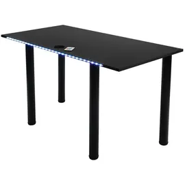 Möbelsystem Gamingtisch Gaming Schreibtisch mit LED Beleuchtung (Packung, 1 Tisch), Breite 120 cm schwarz