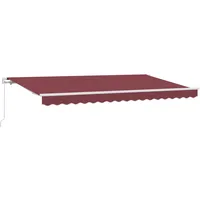 VidaXL Einziehbare Markise 350 x 200 cm rot