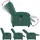 vidaXL Massagesessel Dunkelgrün Stoff 93 x 101 x 93 cm Grün mit Fernbedienung