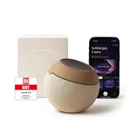 Loume® Einschlafhilfe mit rotem Einschlaflicht | Atemtechnik & geführte Meditation | Naturklänge und White Noise | App-gesteuert für besseren Schlaf, Stressabbau und innere Ruhe am Abend