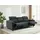 OTTO home 3-Sitzer OTTO HOME "SKAANE Struktur-Sofa, 229 cm, manuelle-u. elektrische Relaxfunktion", grau (anthrazit), B:229cm H:100cm T:100cm, 100% Polyester, Sofas, Relax-Funktion in 2 Sitzen, Kopfteilverstellung, Federkernpolsterung
