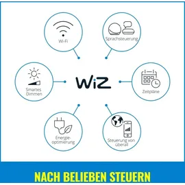 WIZ Lampe 150W E27, dimmbar, 16 Mio. Farben, smarte Steuerung per App/Stimme über WLAN