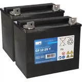 Sonnenschein / Exide Akkusatz für Scheuersaugmaschine Gansow CT15 2x 12V 28Ah Bleigel Zyklenfest
