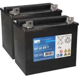 Sonnenschein / Exide Akkusatz für Scheuersaugmaschine Gansow CT15 2x 12V 28Ah Bleigel Zyklenfest