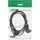 InLine Netzkabel, Netzstecker auf Euro 8 C7 Stecker, gewinkelt, 0,5m