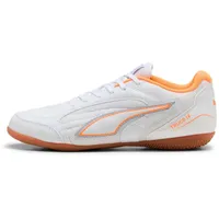 Puma Truco IV Hallenschuhe Kinder White/Orange Glow/Vibrant Silver 37