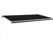 vidaXL Markise 600 x 350 cm schwarz