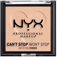 NYX Professional Makeup Can't Stop Won't Stop Mattifying Powder Matte Finish, Farbton: Light Medium