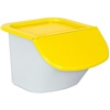Zutatenspender, 15 Liter, LxBxH 440 x 400 x 280 mm, Behälter weiß, Deckel gelb, PP