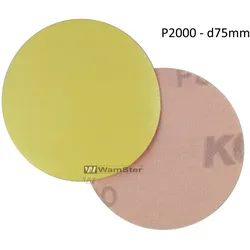 Kovax Yellow Film Ø 75mm P2000 Folien Scheibe Trocken Schliff