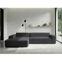 werk2 Ecksofa WERK2 "Zeus-XL, B/T: 311/210 cm, Mega-Sofa mit großer Sitztiefe, modern", grau (anthrazit), B:311cm H:70cm T:210cm, 90% Polyester, 10% Nylon, Sofas, Ecksofa, Curvy Trend Garnitur mit urbaner Optik, bequem, Big-Sofa, L-Form