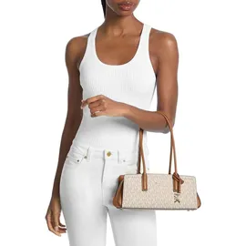 Michael Kors Laila Small Schultertasche Kunstleder Brown/White