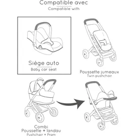 Smoby Puppenautositz Maxi-Cosi beige 7600240244