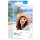 HP Sprocket Fotopapier mit klebender Rückseite, 8,9 x 10,8 cm, kompatibel mit HP Sprocket 50 Stück