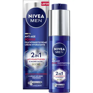 NIVEA MEN Anti-Age 2in1 Power Feuchtigkeitscreme LSF30 Gesichtscreme (50 ml