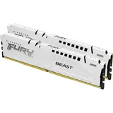 Kingston FURY Beast DDR5 5200MT/s 32GB Kit (2x16GB) CL40 Weiß KF552C40BWK2-32