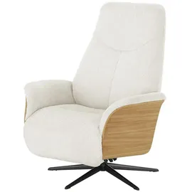 skagen studio Relaxsessel Mikkel Kunstleder 81 x 106 x 82 cm Creme mit Relax-Funktion