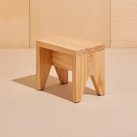 HAY Hocker Holz 30 x 25 x 19 cm Natur