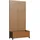casa.pro Trennwand mit Blumenkasten 190 x 82 x 38 cm Braun Stahl