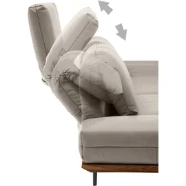 creation by rolf benz 3-Sitzer "CR.420, Designsofa, Loungesofa", beige (graubeige, natur), B:232cm H:117cm T:129cm, CREATION BY ROLF BENZ, Sofas, in 2 Qualitäten, Holzrahmen in Eiche Natur oder Nußbaum, Breite 232 cm