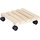 Wagner-System WAGNER Pflanzenroller PALETTI 29 x 29 x 8 cm für Innenbereich, Kiefer natur I Blumenroller aus FSC®-zertifiziertem Massivholz I Kübelroller aus Holz I Tragkraft 100 kg - 20003701