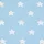 Homescapes Baumwollstoff Meterware Sterne Blau 150 cm
