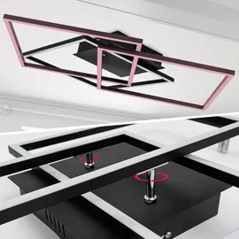 B.K.Licht - Deckenlampe 57x57 cm - Schwarz