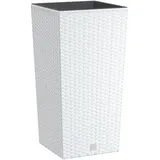 vidaXL Pflanzkübel 11 x 26,5 cm Weiß