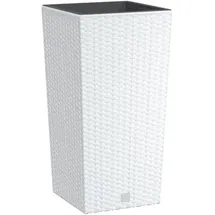vidaXL Pflanzkübel 11 x 26,5 cm Weiß