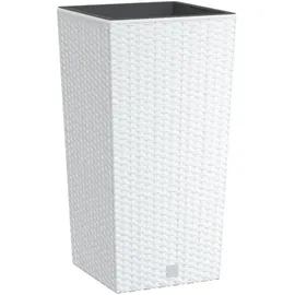 vidaXL Pflanzkübel 11 x 26,5 cm Weiß