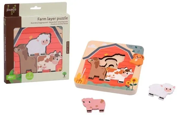 Farm puzzle with layers