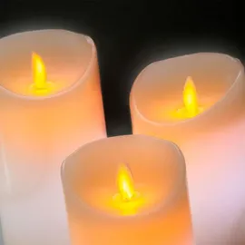 InnovaGoods LED-Kerzen Flammeneffekt 3 Stück mehrfarbig