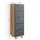 Vicco Ilias Badschrank 30 x 95 cm Anthrazit/Eiche MDF/Spanplatte/Massivholz