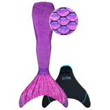 Fin Fun Monoflosse Fin Fun Meerjungfrauenflosse Kindergrößen - Asian Magenta S (EU 110-122)
