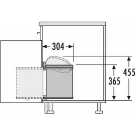 HAILO AS Mono 15 l edelstahl/schwarz