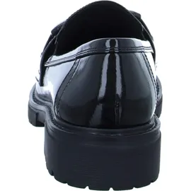 Jana Damen Loafer ohne Absatz Elegant Vegan, Schwarz (Schwarz), 38