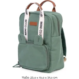 Childhome Kinderrucksack Mini Club, - Signature, Canvas - Grün