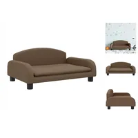 vidaXL Kindersofa Kindersofa Braun 70x45x30 cm Stoff Kindercouch Kindermöbel Kinderzimme braun