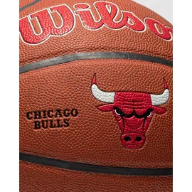 Wilson Basketball Chicago Bulls, Indoor/Outdoor, Mischleder, Größe: 7
