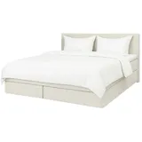 Möbel Kraft Boxspringbett 180 x 200 cm Weiß