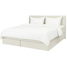 Möbel Kraft Boxspringbett 180 x 200 cm Weiß