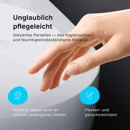 AM.PM Wand-WC mit WC-Sitz Weiß