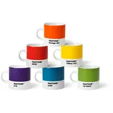 Pantone Porzellan Espressotassen 6er-Set (Set 1 - klassische Farben) Set 1 - klassische Farben