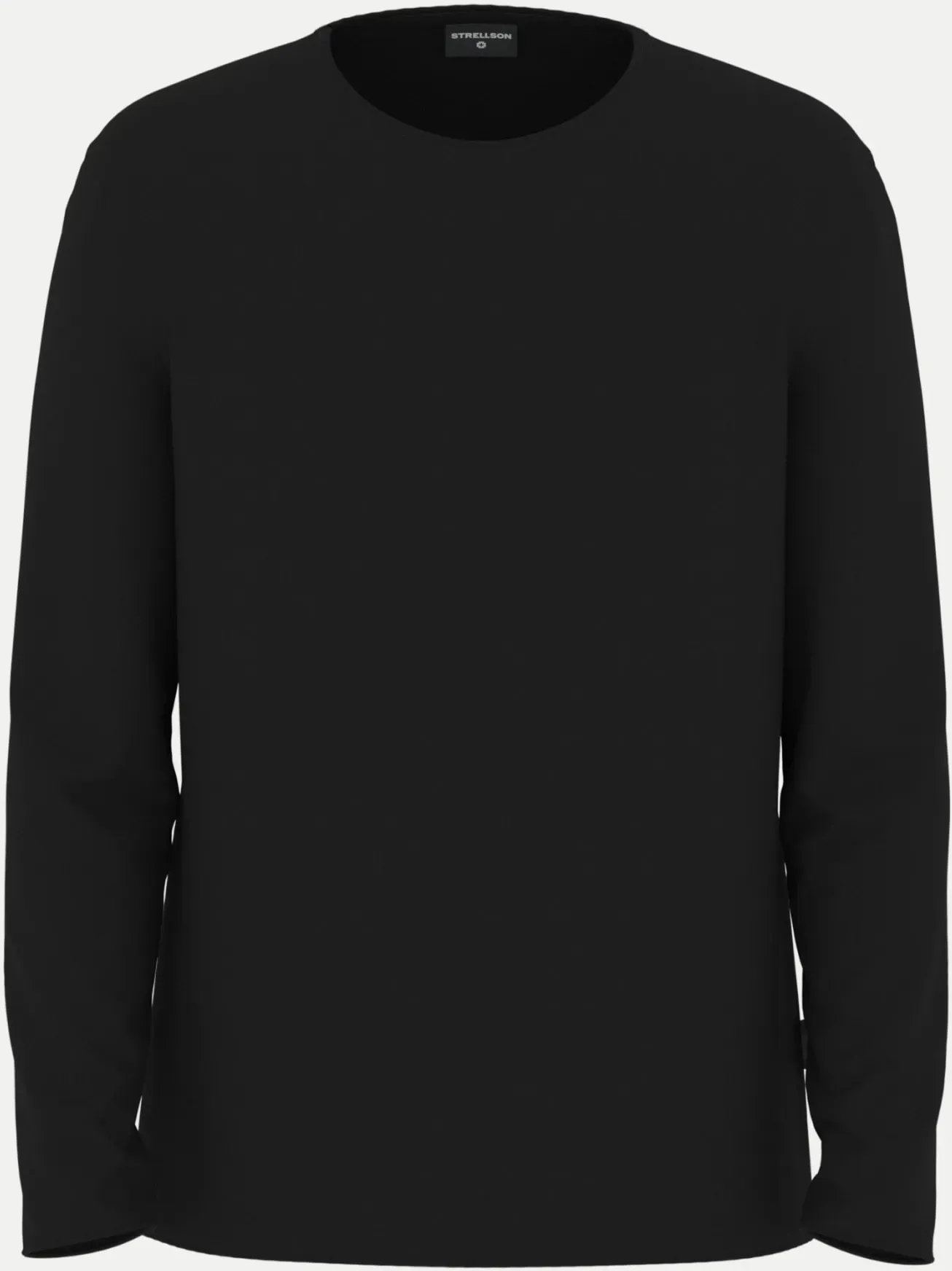 Regular-Fit Langarmshirt Schwarz L