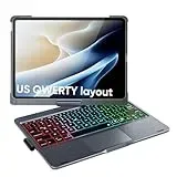 doqo Tastatur Hülle für iPad Air 11/iPad Pro 11,Hülle mit Tastatur für Air 11 M3/M2 (2025/2024),Air 5/4,Pro 11 4/3/2/1 Generation mit Touchpad, 360° Drehbar