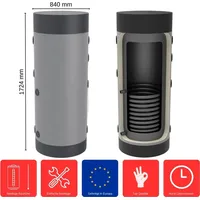 Feueranker Heizungs-Pufferspeicher 500 L HP-1-500 Standspeicher Heizkreis Pufferspeicher