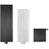 VILSTEIN Designheizkörper 1600 x 600 mm 1060 W schwarz Mittelventil
