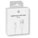 Apple Original Datenkabel - 2 Meter, Lightning auf USB, MD819ZM/A, weifl, 2m, ...