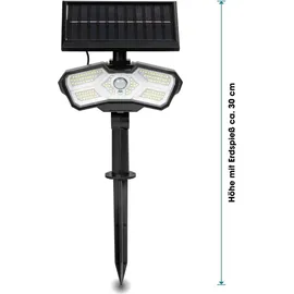 EasyMaxx Solar-Leuchte 3,7V schwarz