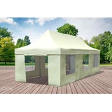 Faltpavillon Faltzelt Pavillon 3x9 Beige Gartenzelt Klappzelt Wasserdicht